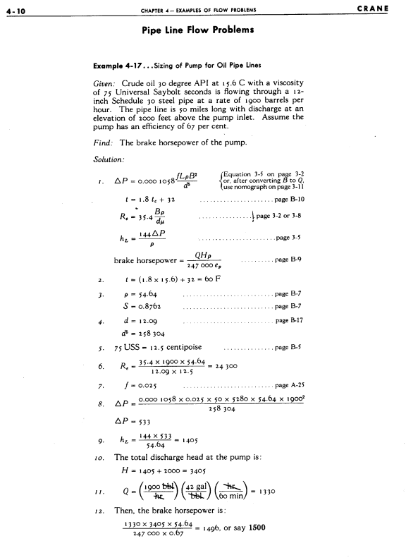 Page 4-10 of Flow of Fluids Through Valves, Fittings, and Pipe by Crane.